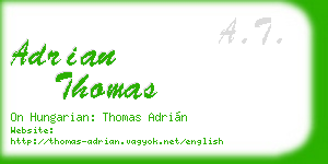 adrian thomas business card